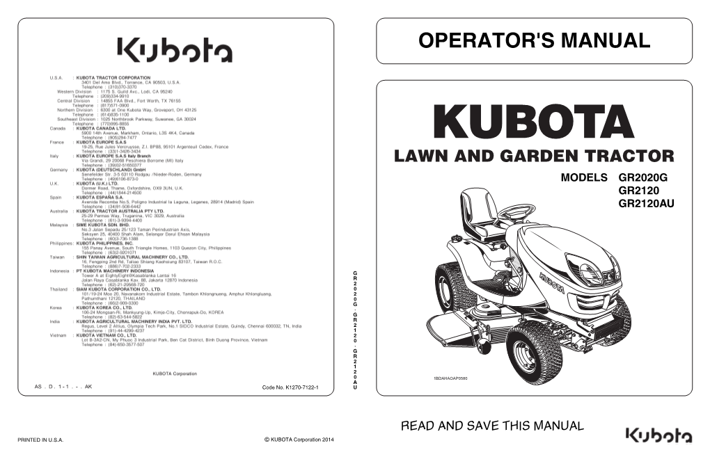 Operator's Manual