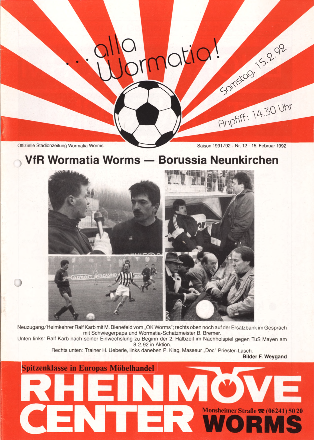 Vfr Wormatia Worms — Borussia Neunkirchen Spitzenklasse In