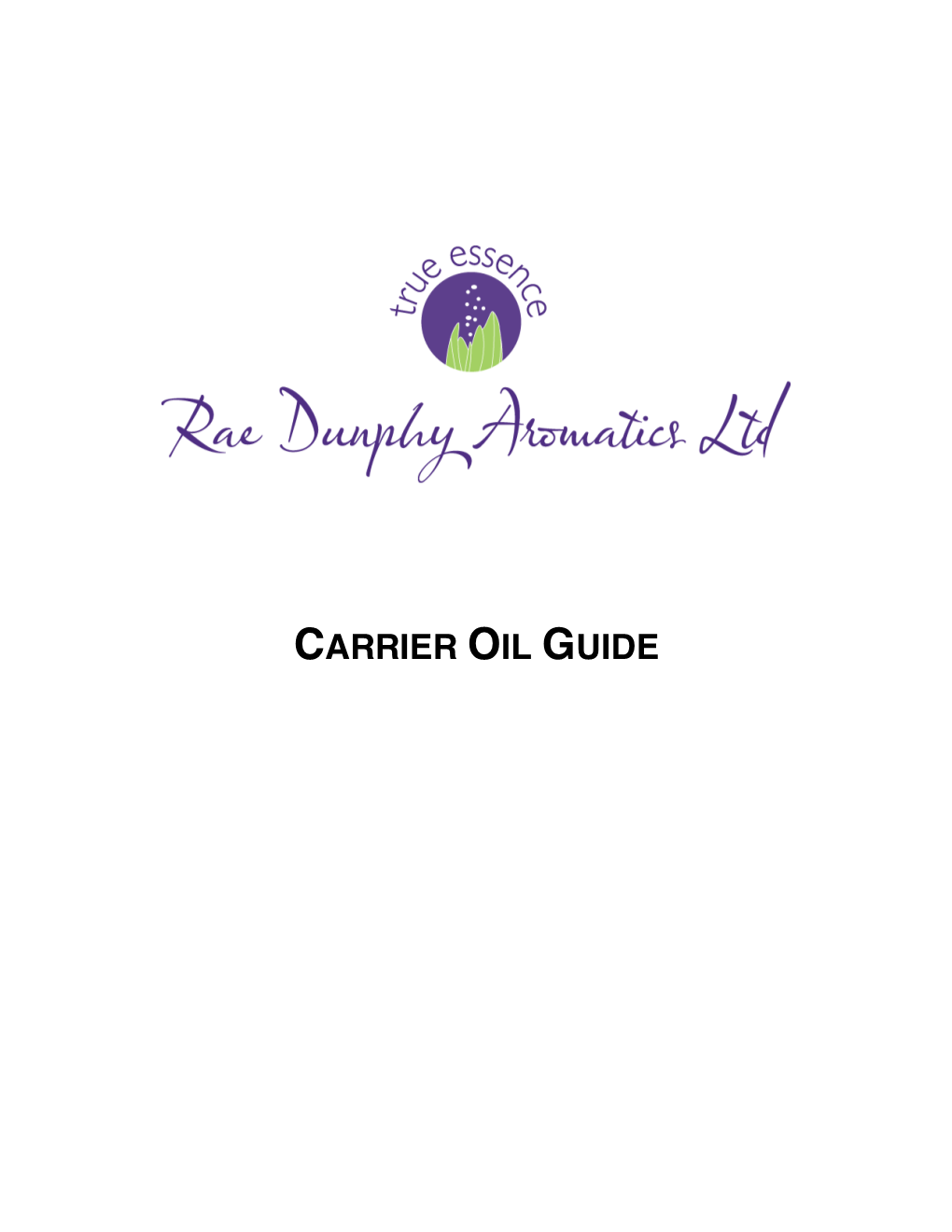 Carrier Oil Guide