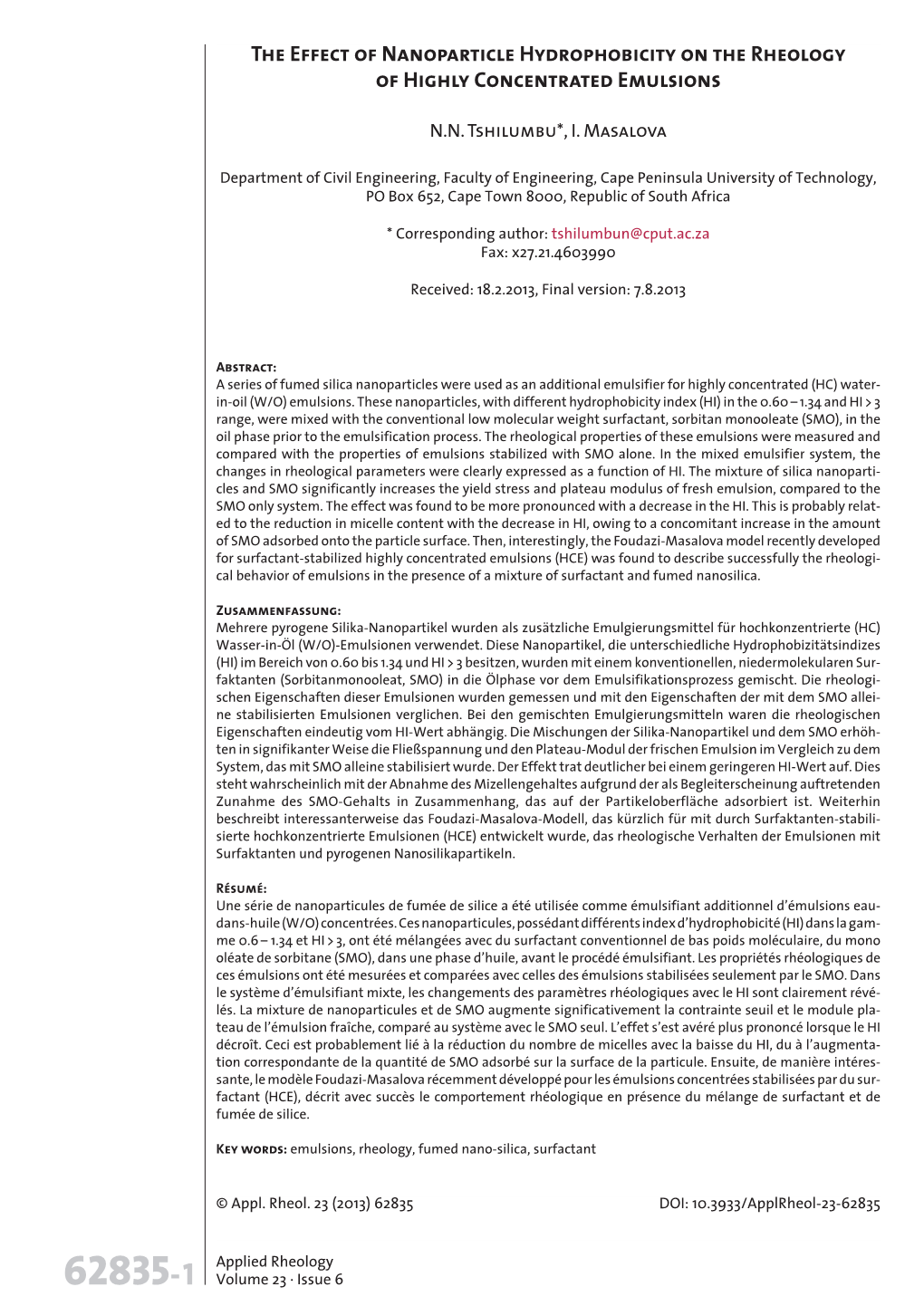 The Effect of Nanoparticle Hydrophobicity on the Rheology of Highly Concentrated Emulsions