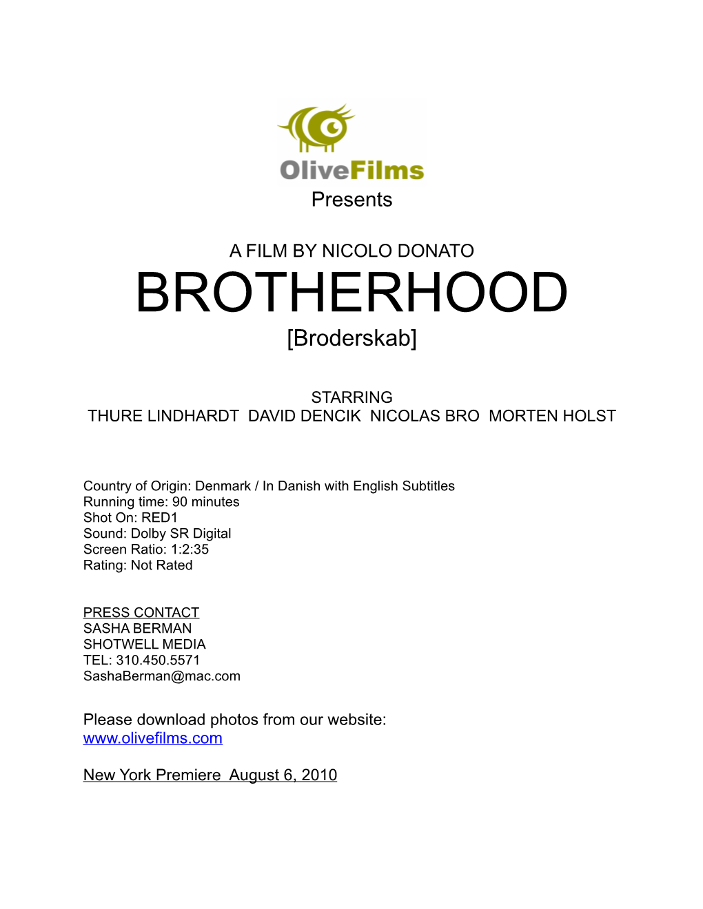 BROTHERHOOD [Broderskab]