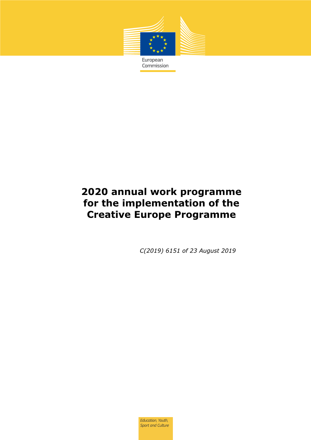 Work Programme 2020 and the Work Programme 2021