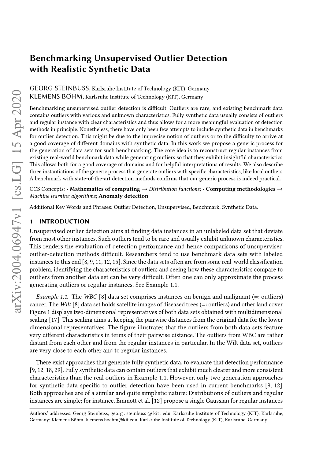 Benchmarking Unsupervised Outlier Detection with Realistic Synthetic Data