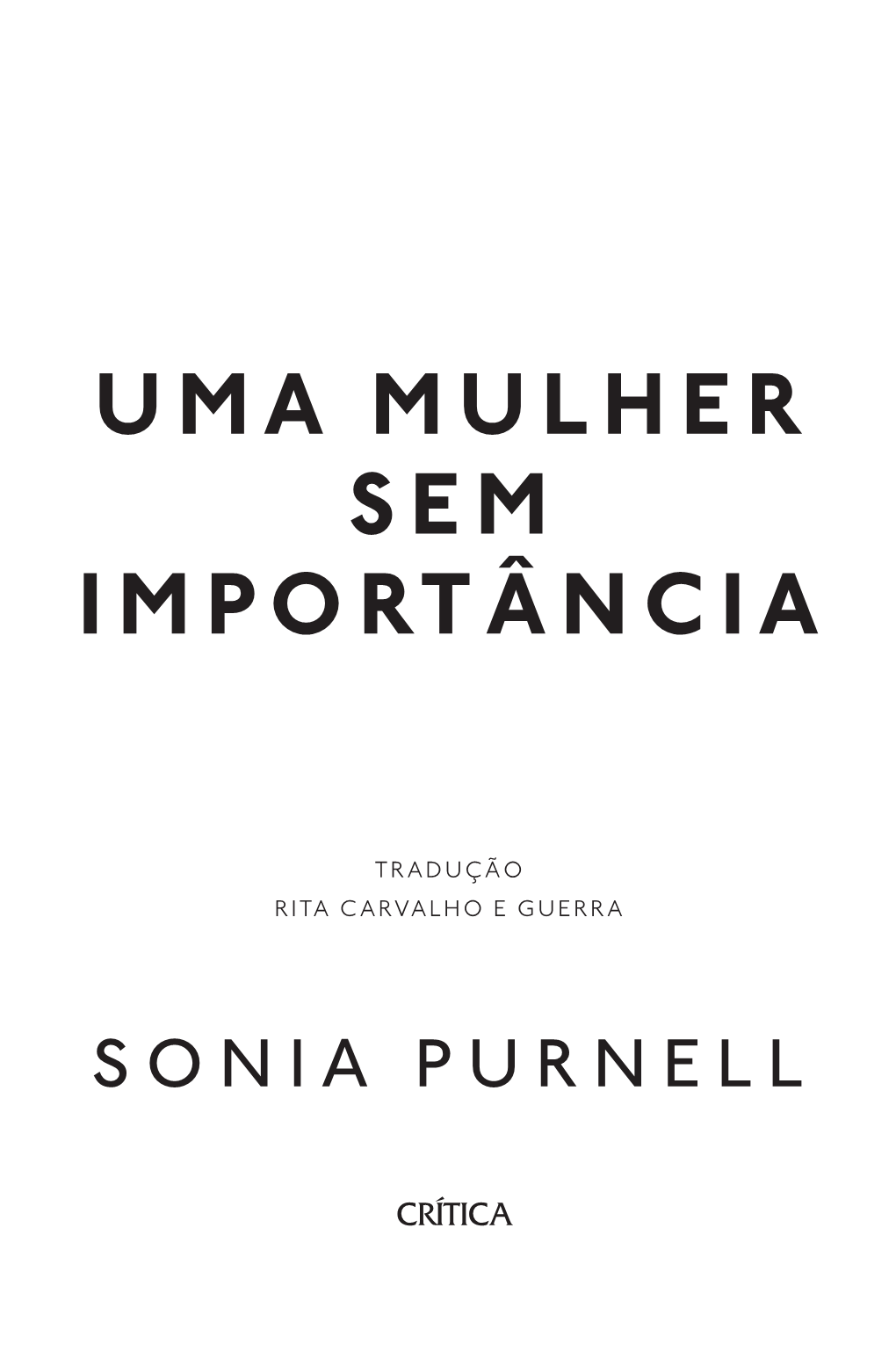 Uma Mulher Sem Importância