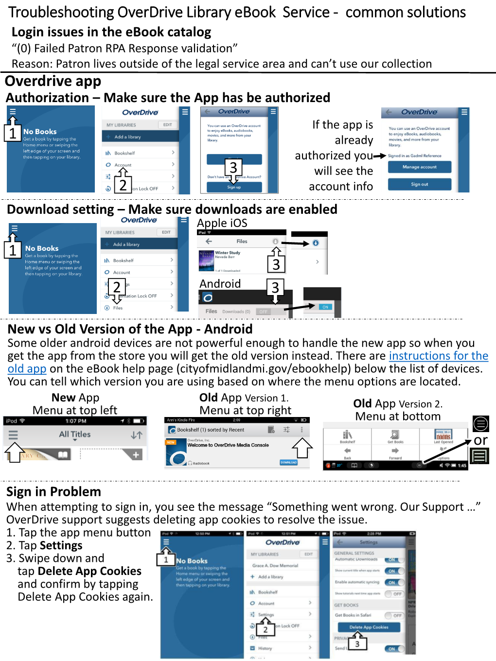 Overdrive Ebook Troubleshooting