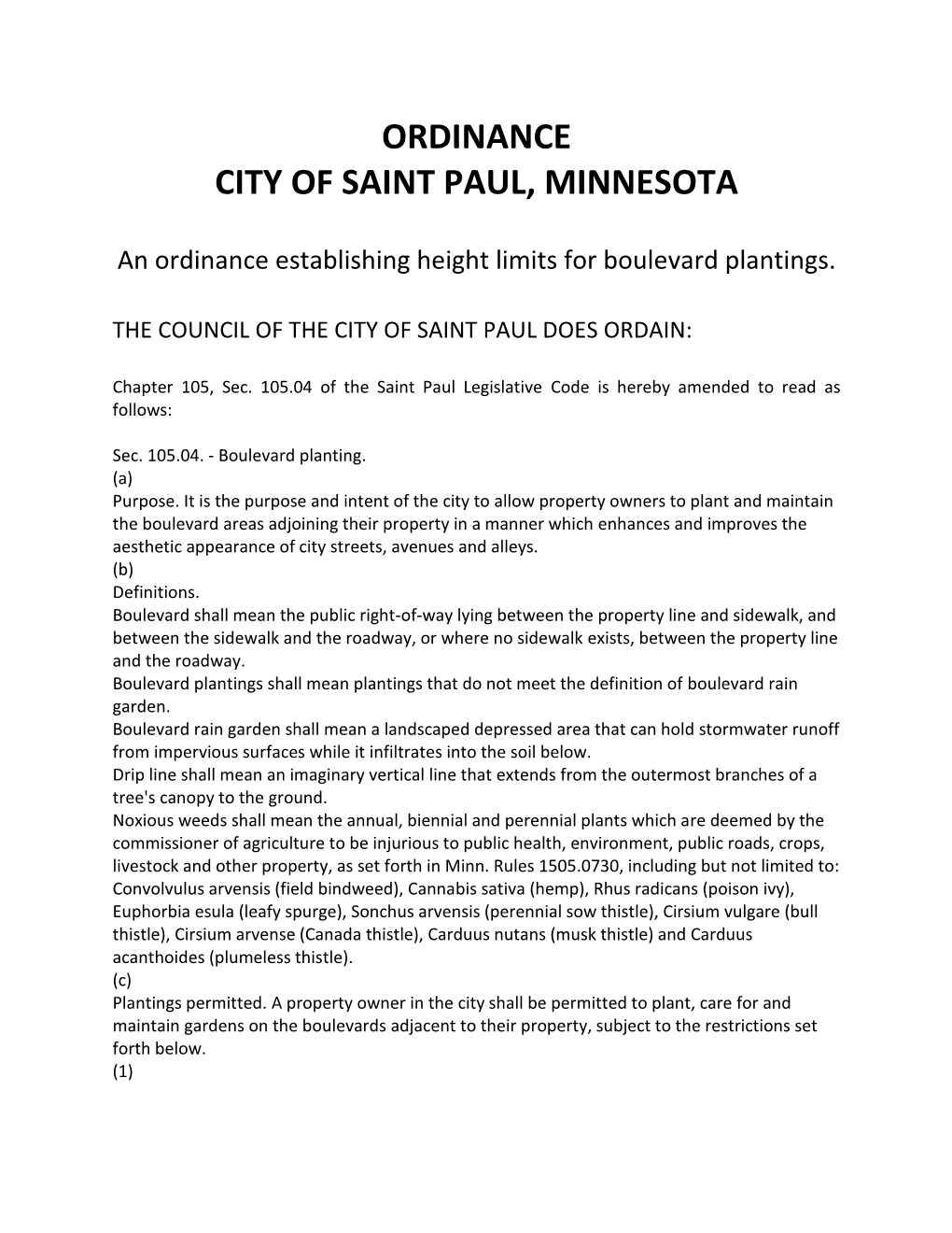 Boulevard Planting ORDINANCE.Pdf