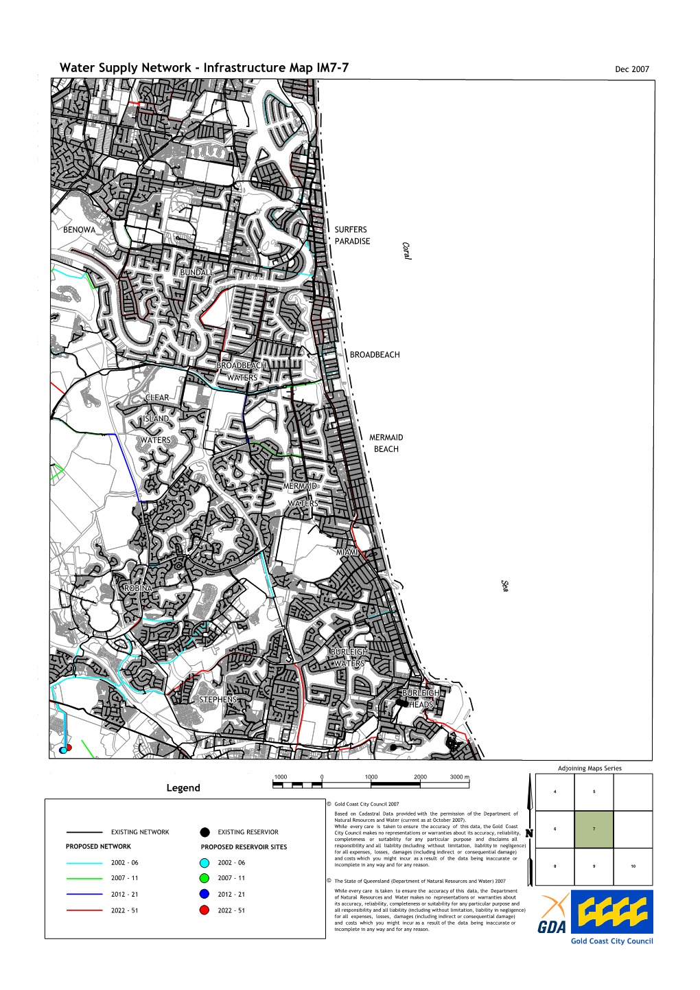 Water Supply Network - Infrastructure Map IM7-7 Dec 2007