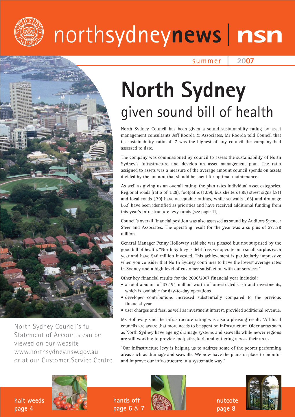 Nsn Summer | 2007 North Sydney Given Sound Bill of Health