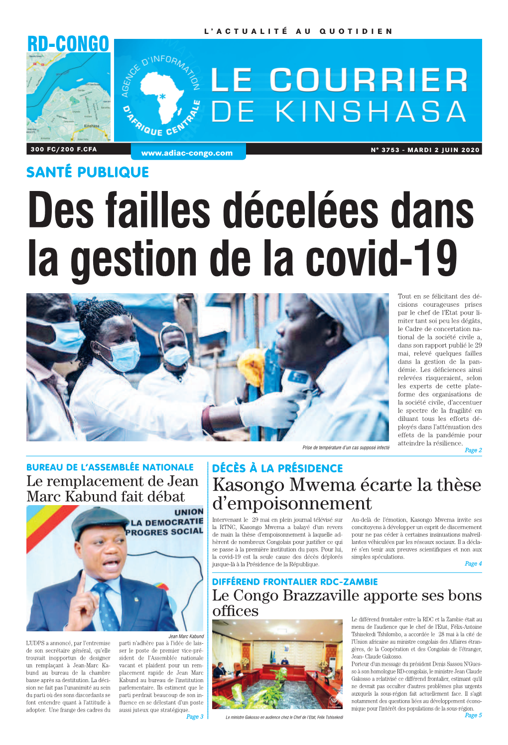 Rd-Congo L’Actualité Au Quotidien