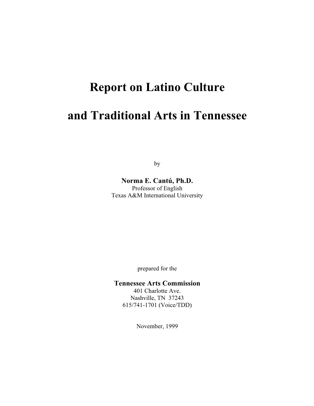 Latino Report in Full