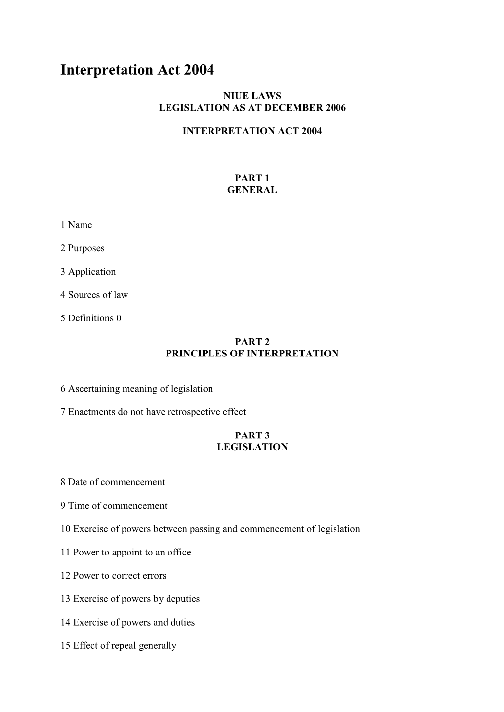 Interpretation Act 2004