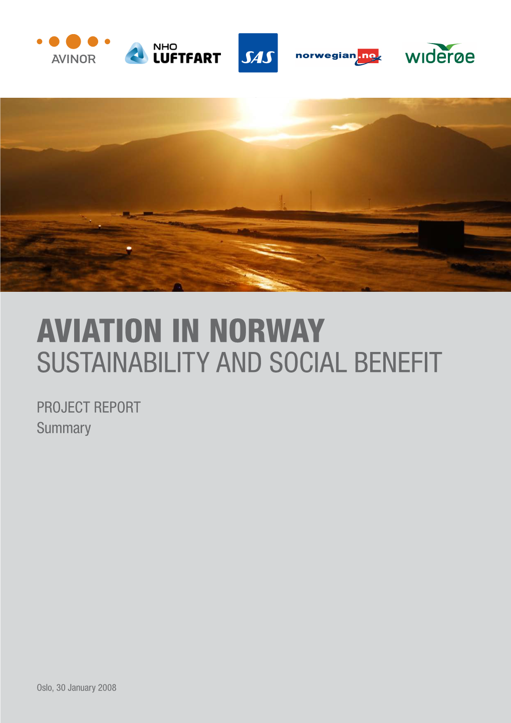 Aviation in Norway Sustainability and Social Benefit