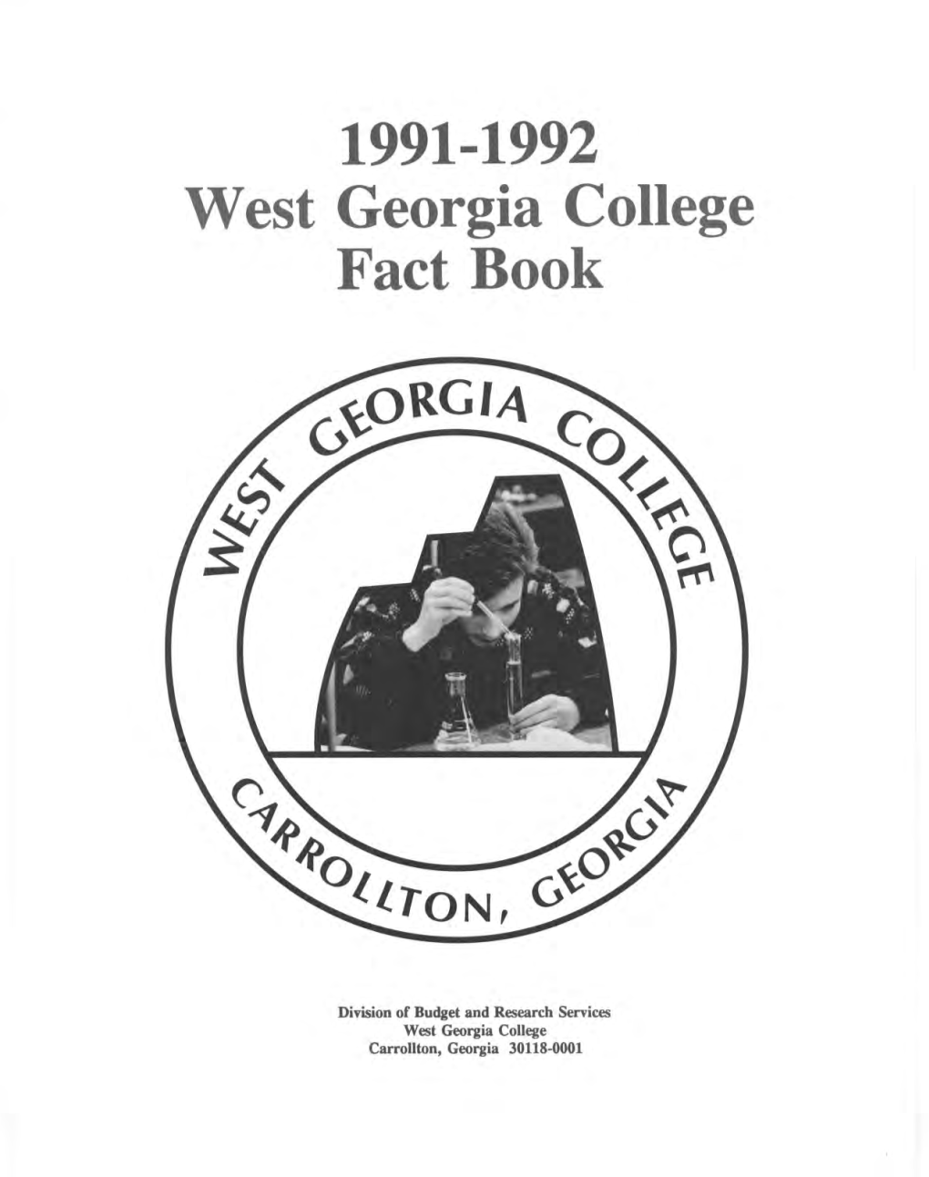 1991-1992 West Georgia College Fact Book