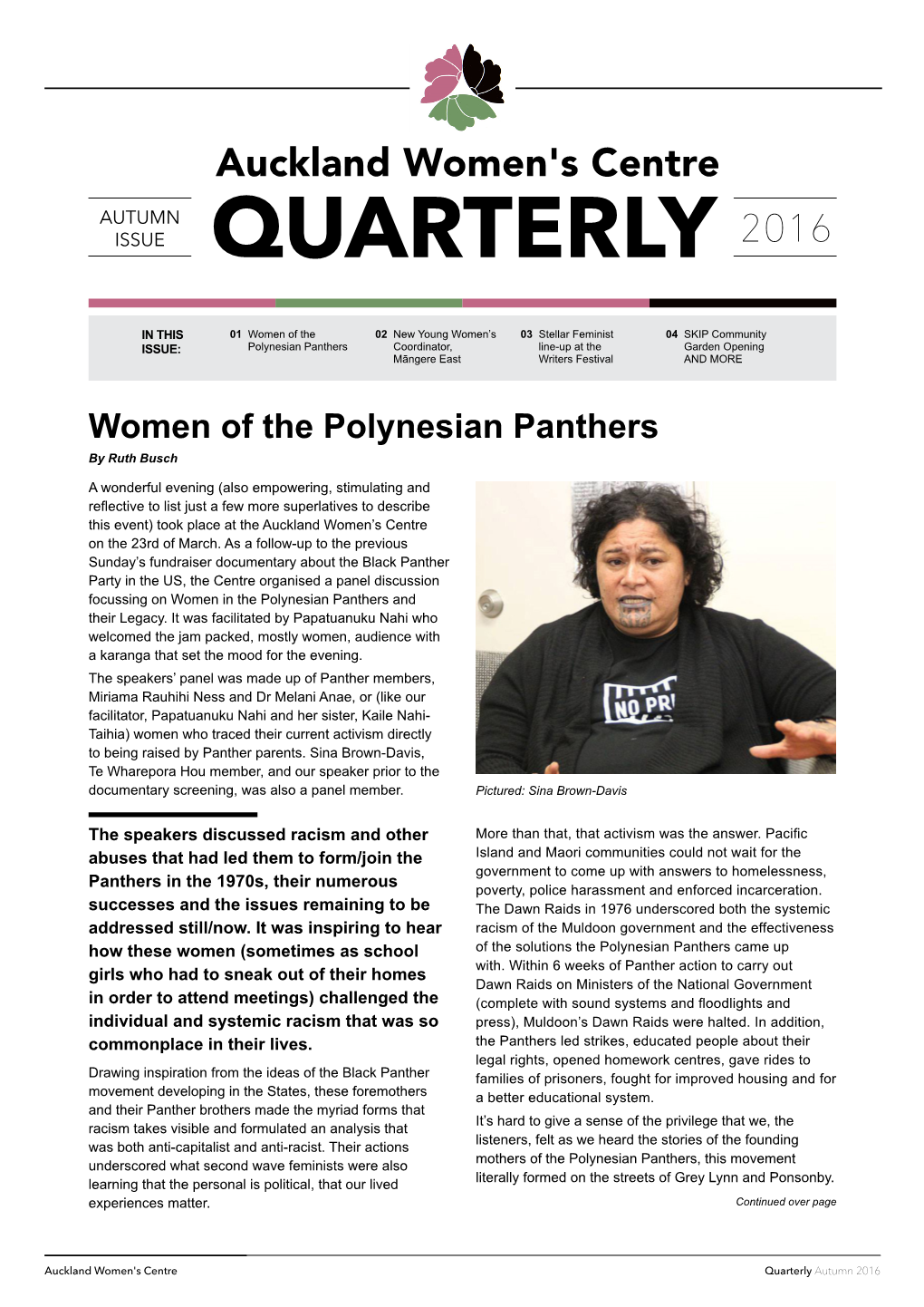 Women of the Polynesian Panthers by Ruth Busch