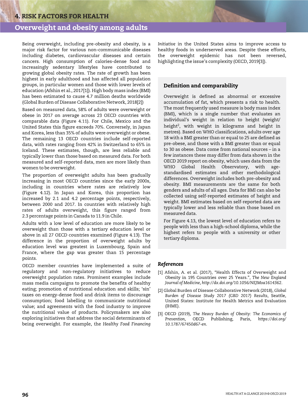 Overweight and Obesity Among Adults