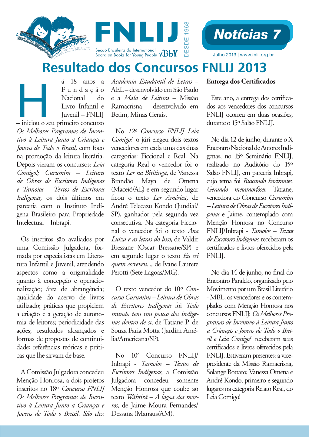 Jornal Notícias Julho 2013