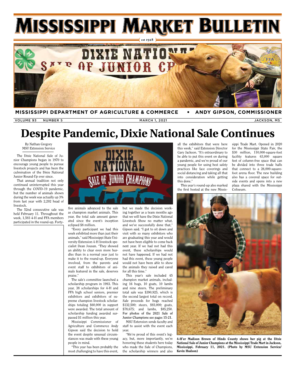Despite Pandemic, Dixie National Sale Continues by Nathan Gregory All the Exhibitors That Were Here Sippi Trade Mart