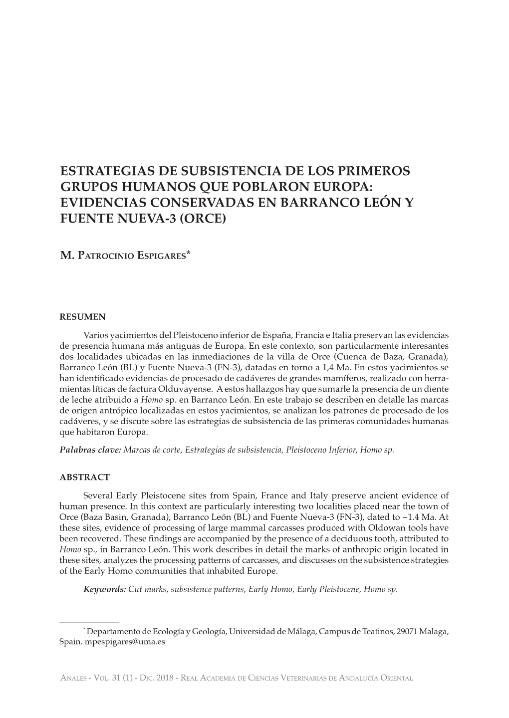 Estrategias De Subsistencia De Los Primeros Grupos Humanos Que Poblaron Europa