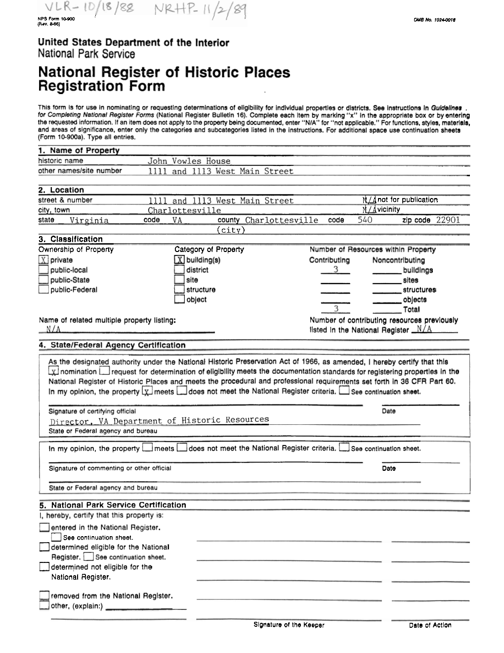 National Register of Historic Places Registration Form