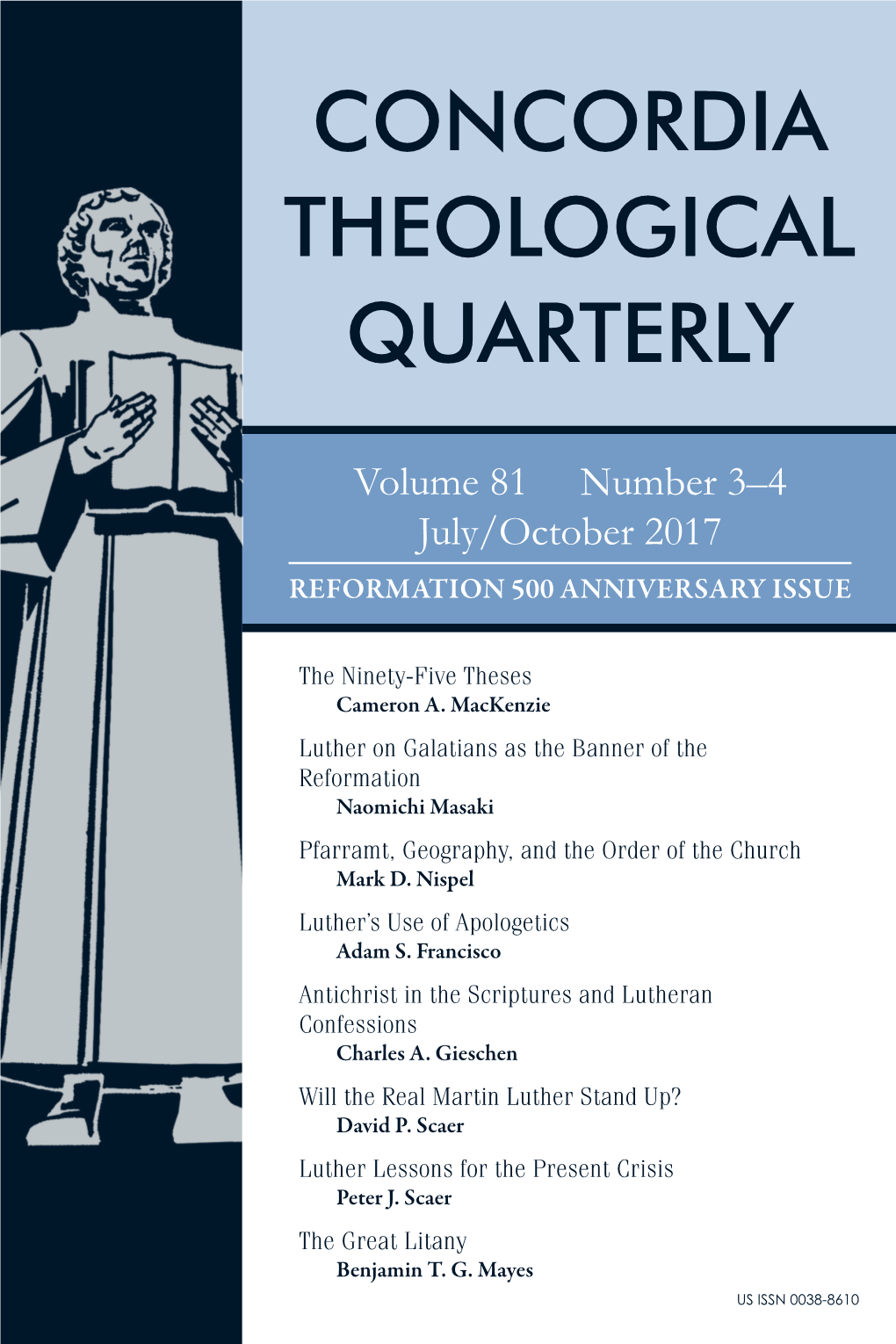 Concordia Theological Quarterly