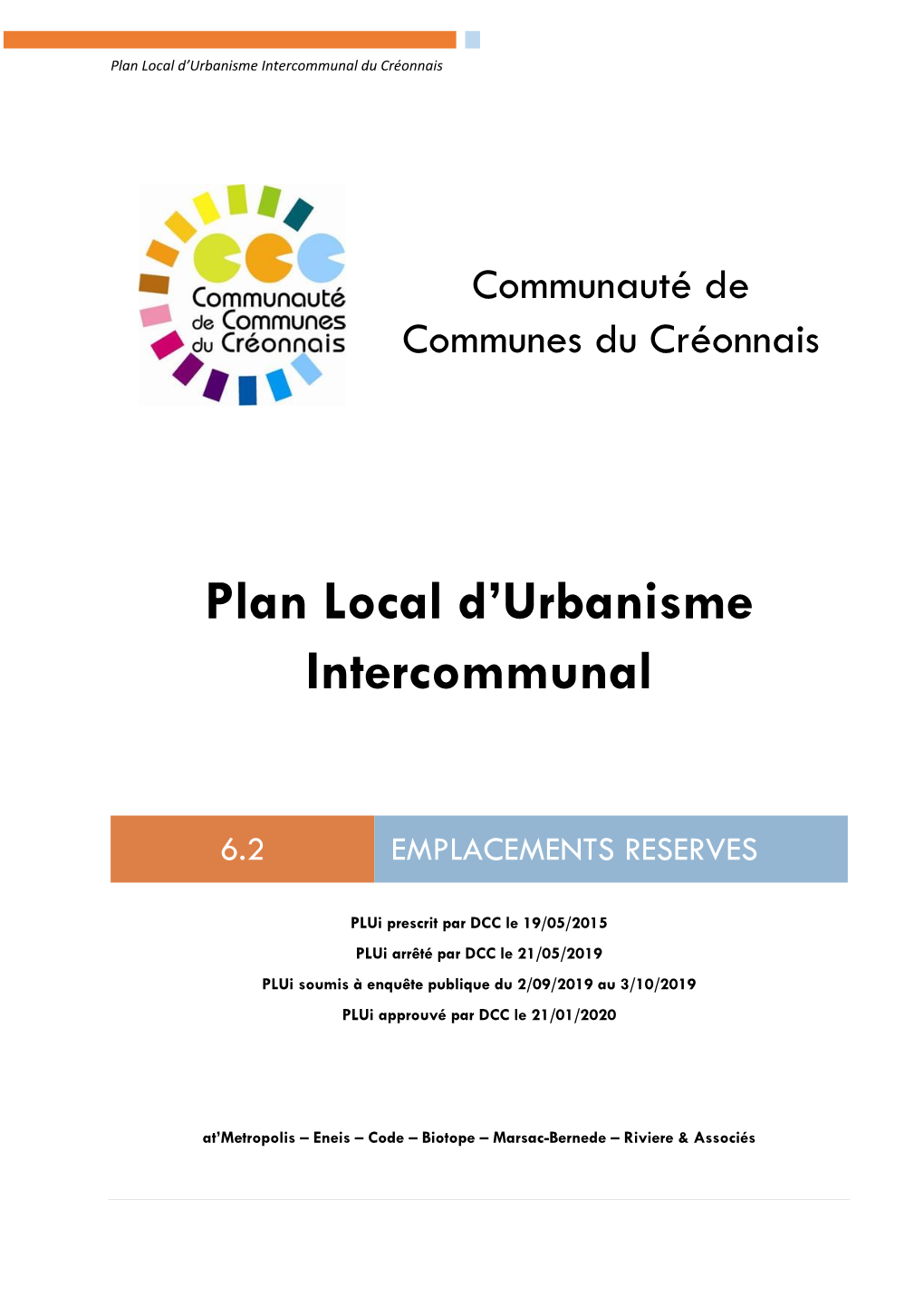 Plan Local D'urbanisme Intercommunal