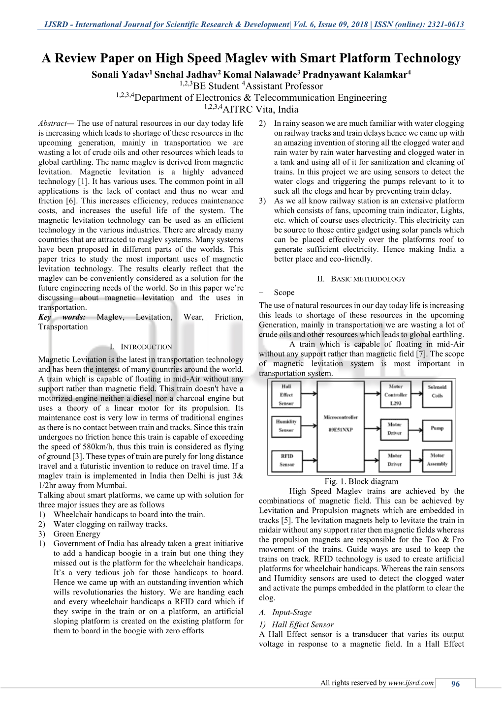 International Journal for Scientific Research & Development