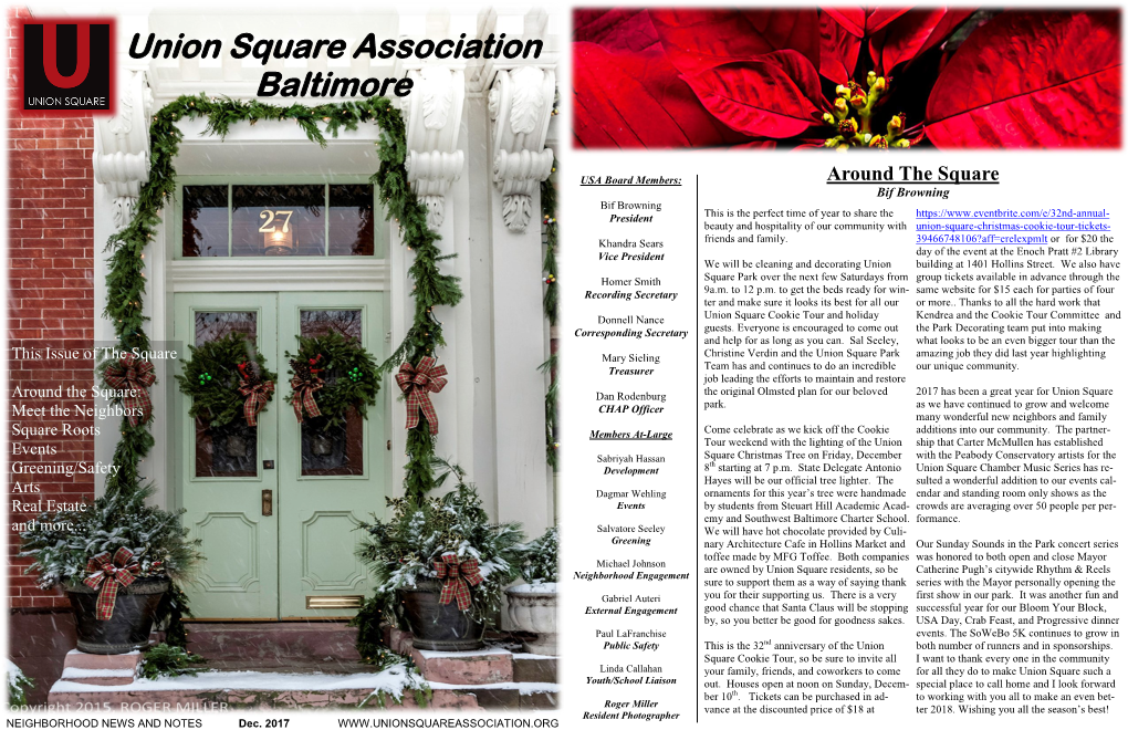 Union Square Association Baltimore