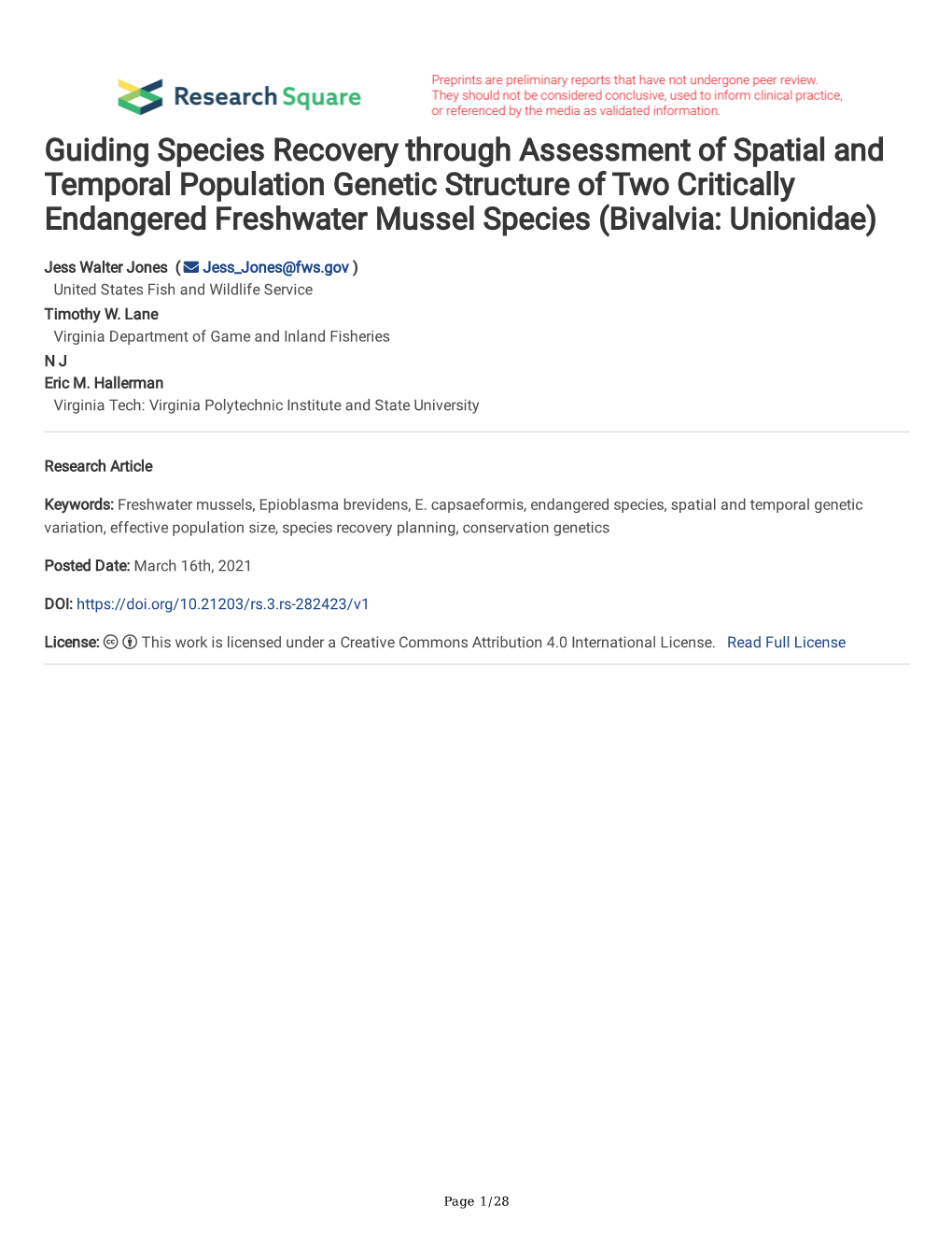 Guiding Species Recovery Through Assessment of Spatial And