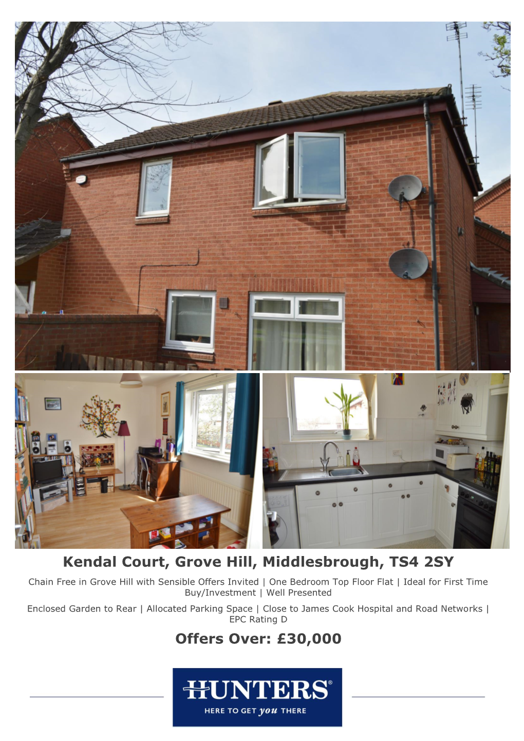 Kendal Court, Grove Hill, Middlesbrough, TS4 2SY Offers Over: £30,000