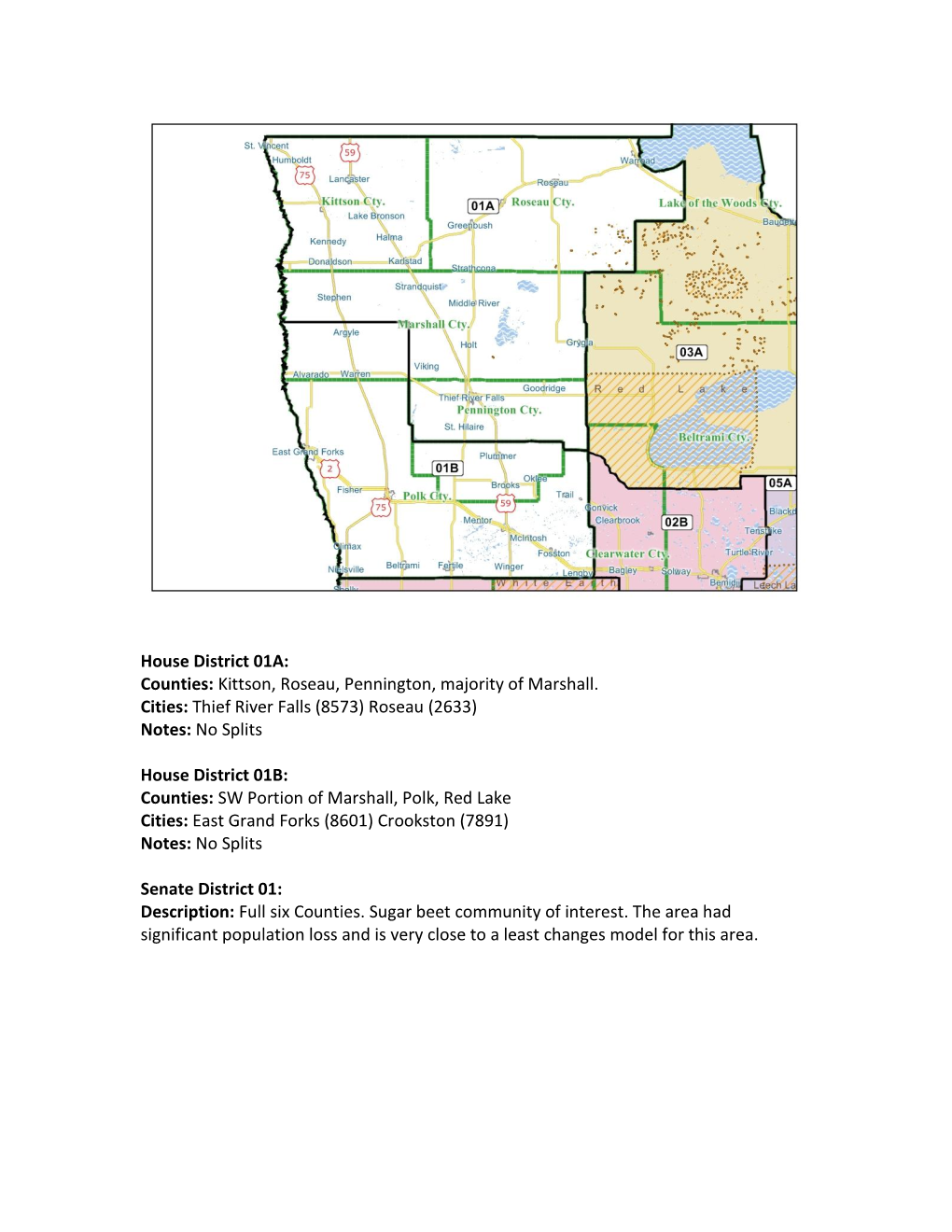 Legislative Plan District Descriptions