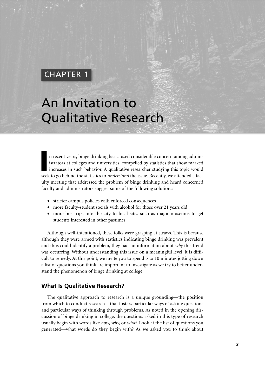 An Invitation to Qualitative Research