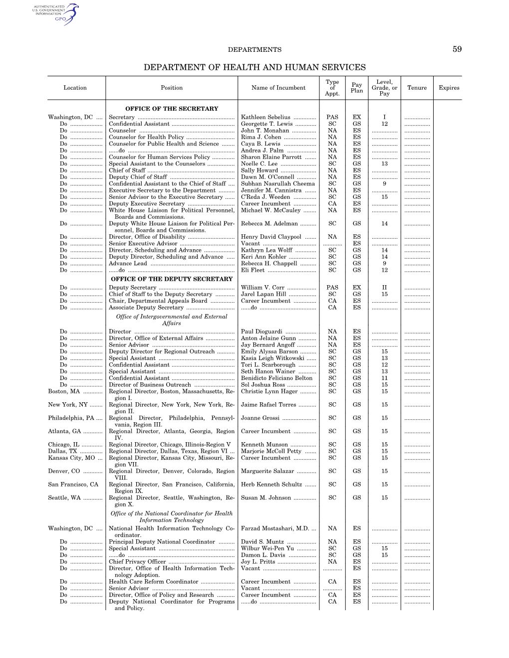 59 Department of Health and Human Services