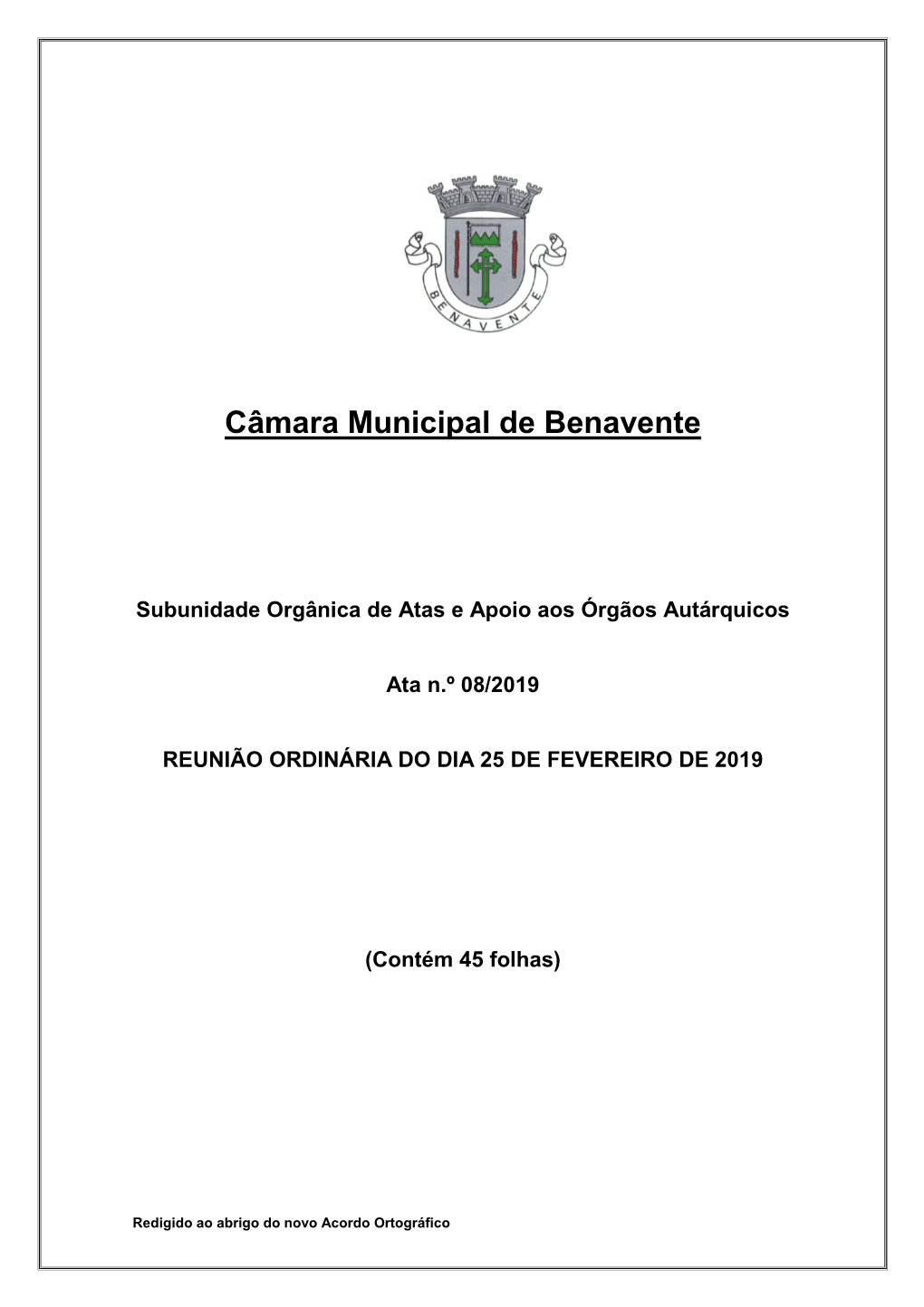 Câmara Municipal De Benavente