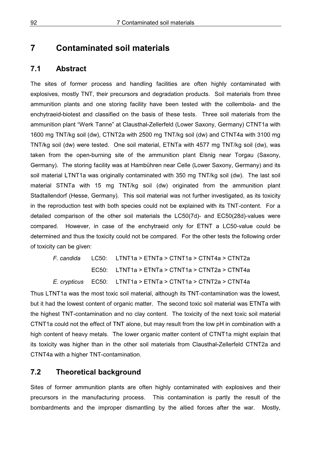 7 Contaminated Soil Materials