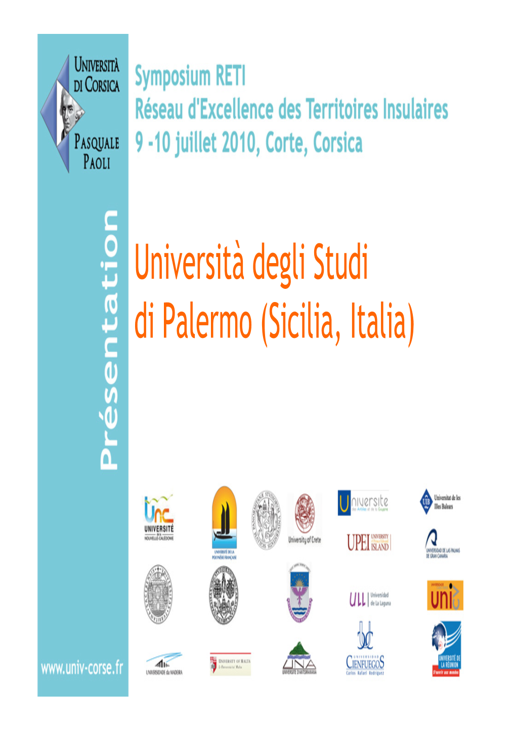 Universitą Degli Studi Di Palermo (Sicilia, Italia)