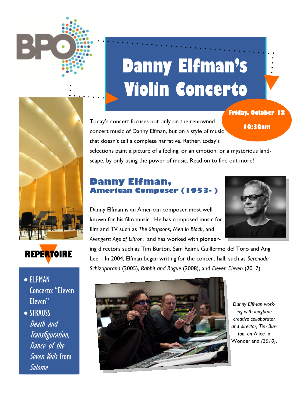 Danny Elfman's Violin Concerto