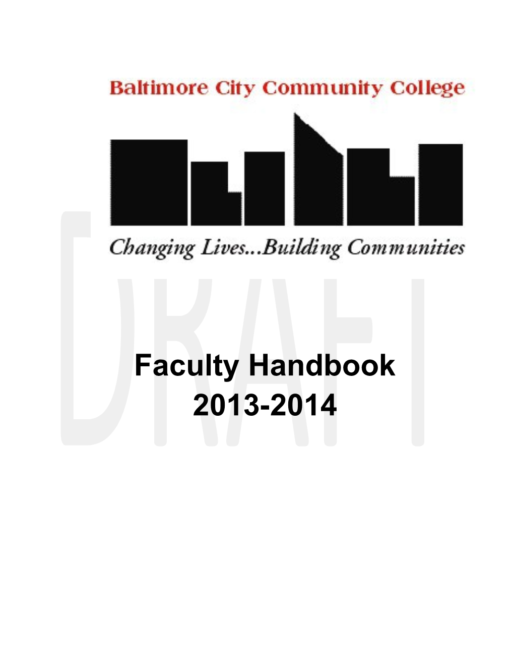 BCCC Faculty Handbook