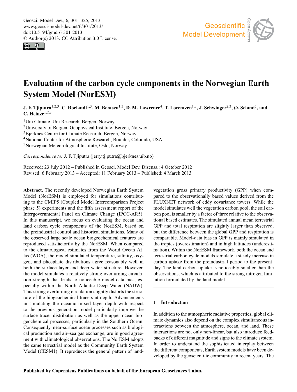 Articles Produced Within the Euphotic Zone (I.E