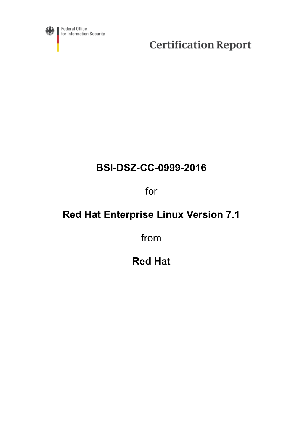 Certification Report BSI-DSZ-CC-0999-2016