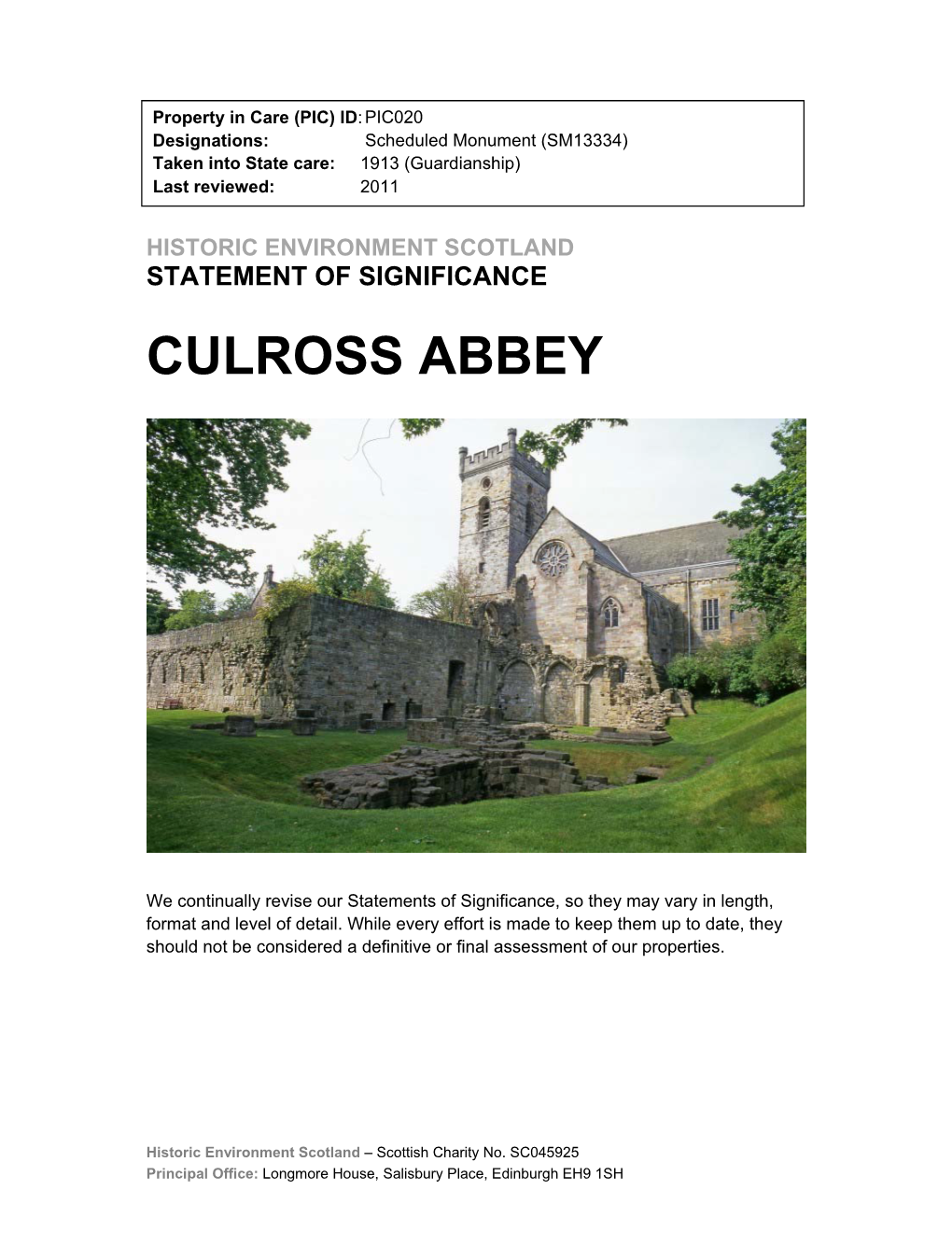 Culross Abbey