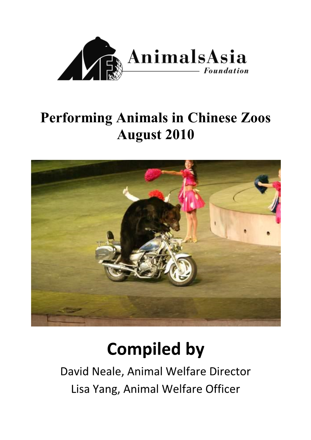 Performing Animals in Chinese Zoos August 2010