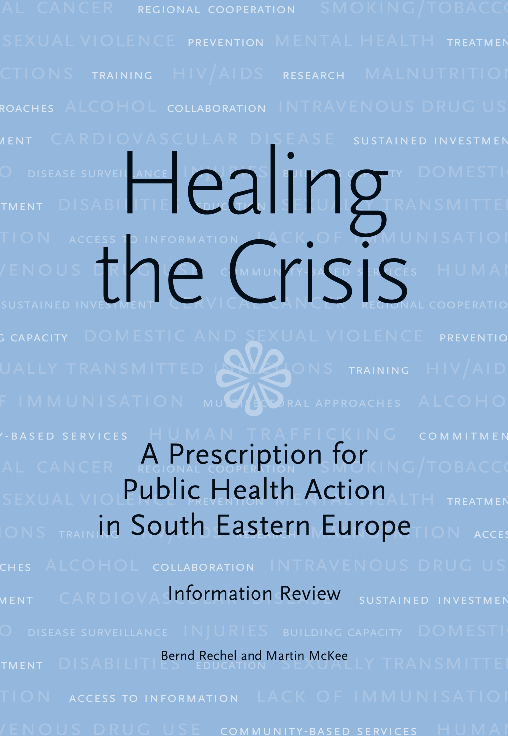 A Prescription for Public Health Action in South Eastern Europe