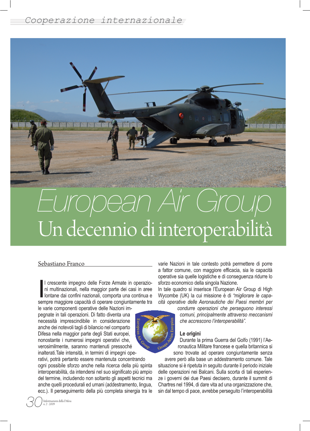 European Air Group Un Decennio Di Interoperabilità