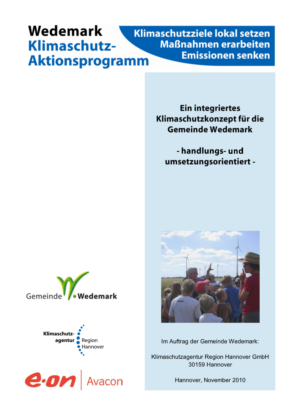 Klimaschutz-Aktionsprogramm Der Gemeinde Wedemark ______