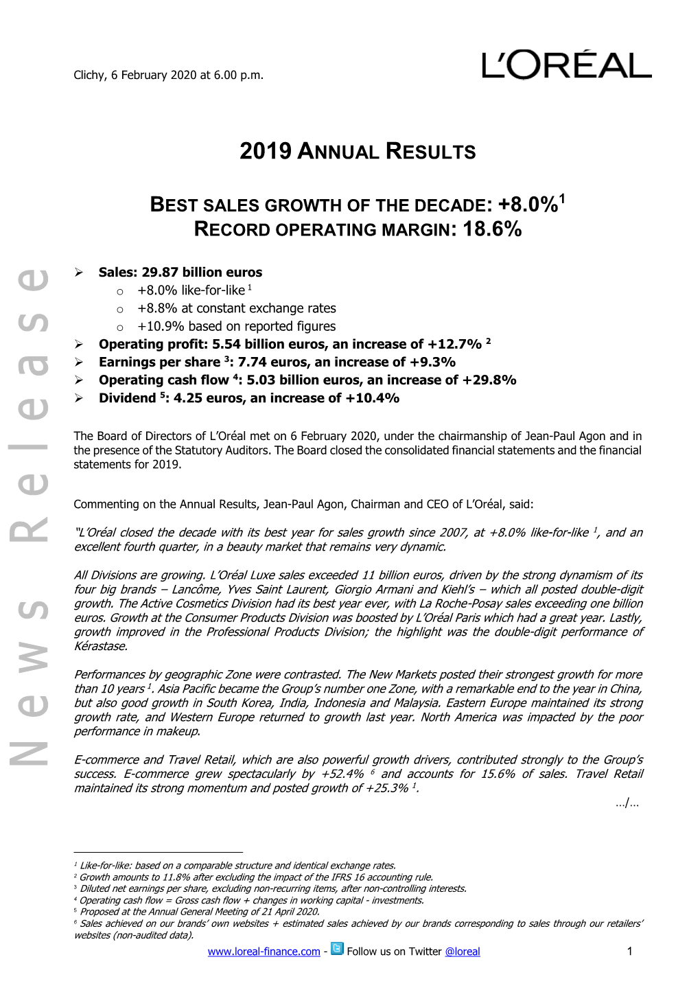 2019 Annual Results