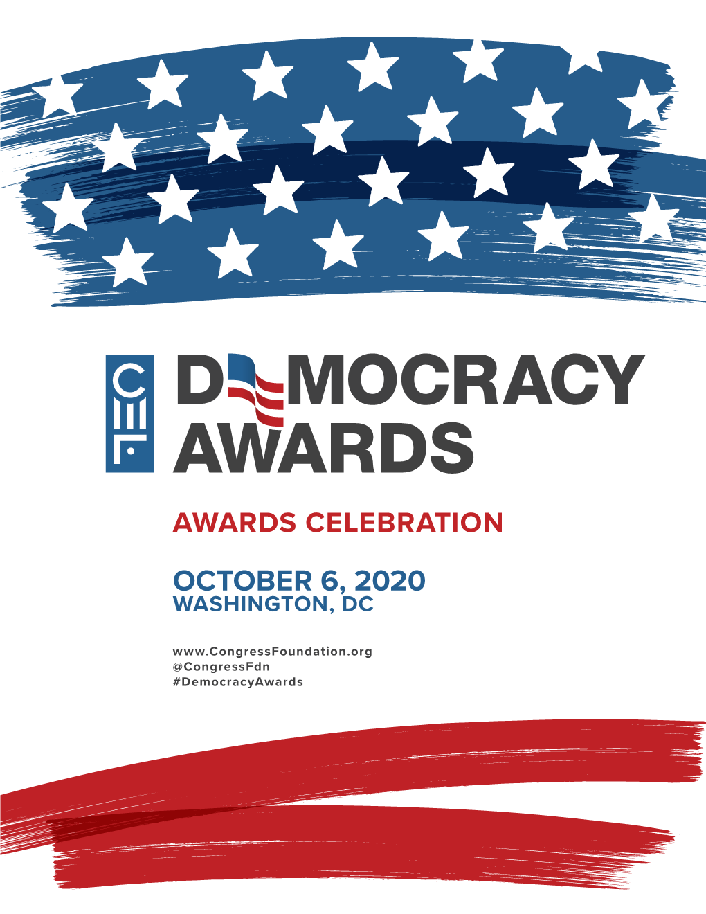 OCTOBER 6, 2020 WASHINGTON, DC @Congressfdn #Democracyawards Table of Contents