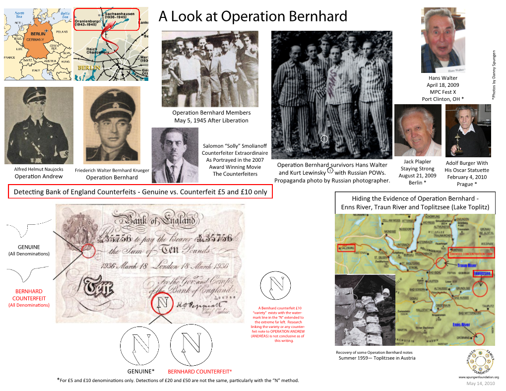 A Look at Operation Bernhard Pu Ngen