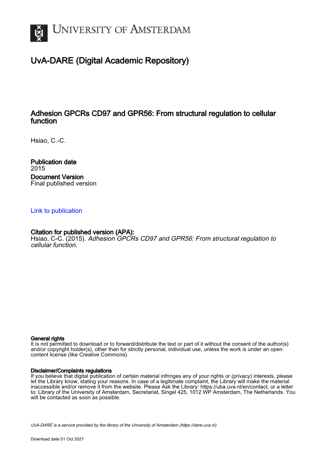 GPR56 in Human Cytotoxic Lymphocytes