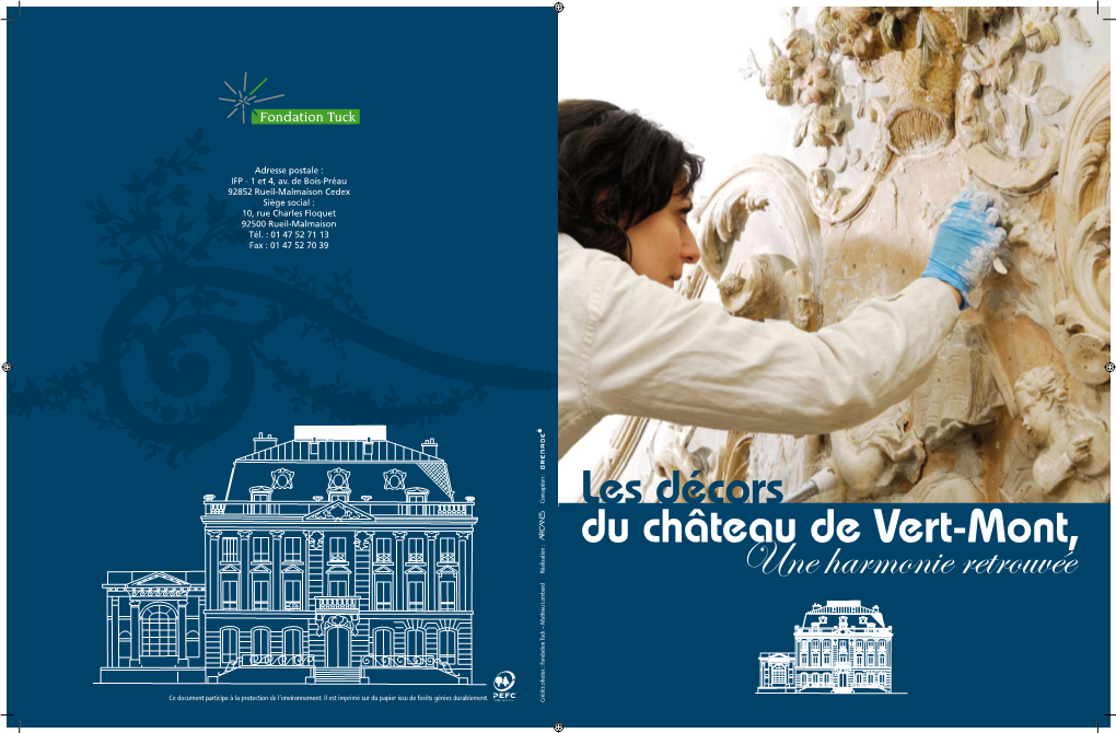 Brochure « ,Les Décors Du Château De Vert-Mont