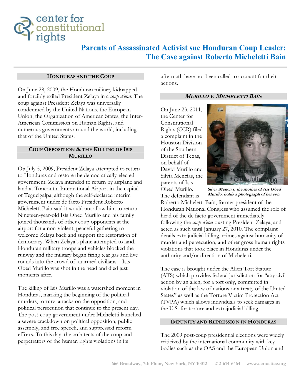 The Case Against Roberto Micheletti Baín